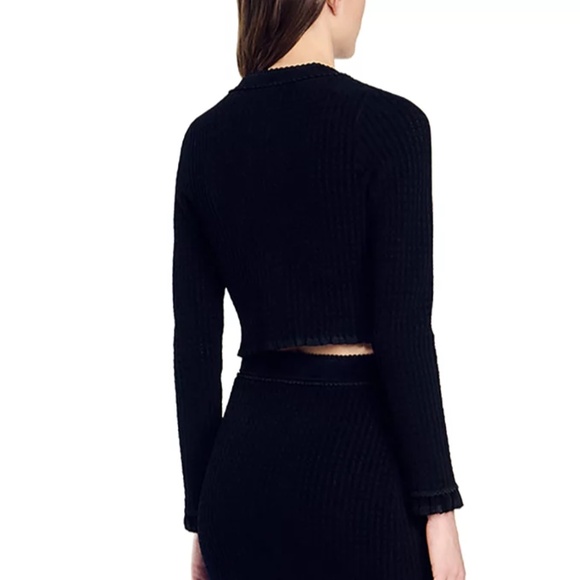 Leandro Velvet Knit Cardigan - Picture 2 of 8